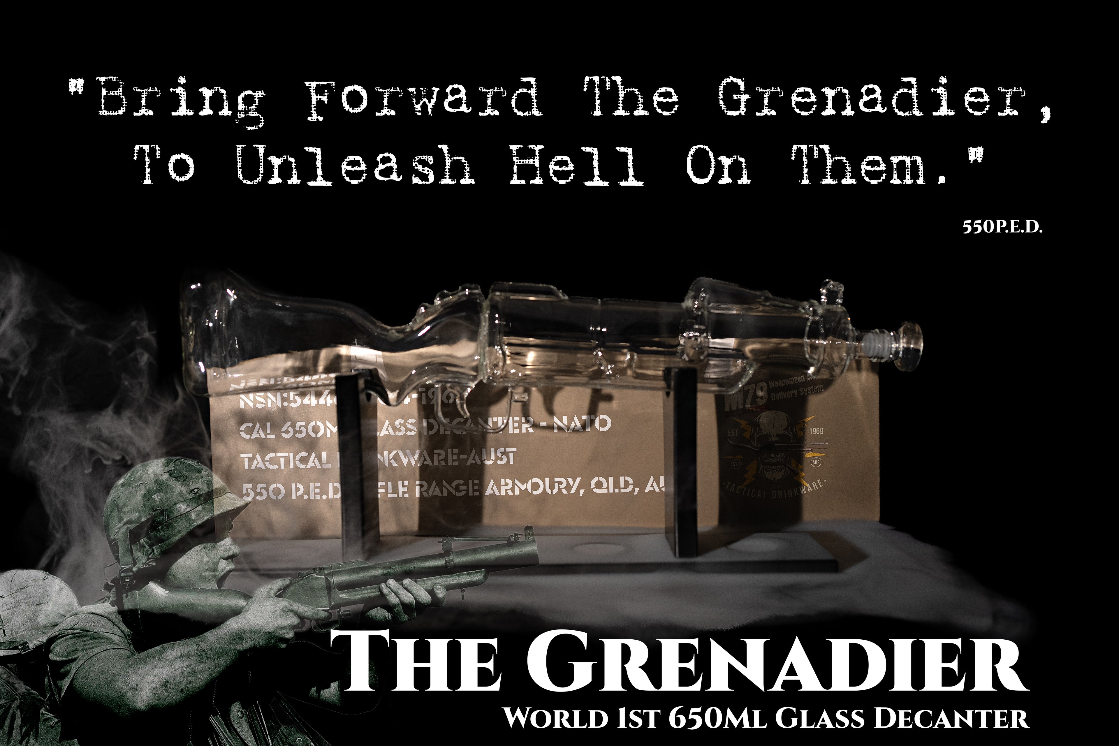 The Grenadier - M79 Inspired Decanter